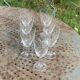7 verres à vin en cristal et verre ciseles vintage