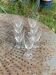 7 vintage crystal and chiseled glass wine glasses