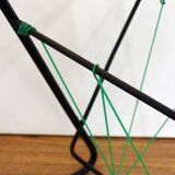 Damier magazine rack trolley