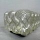 Small rectangular glass flush mount ceiling or wall lamp vintage
