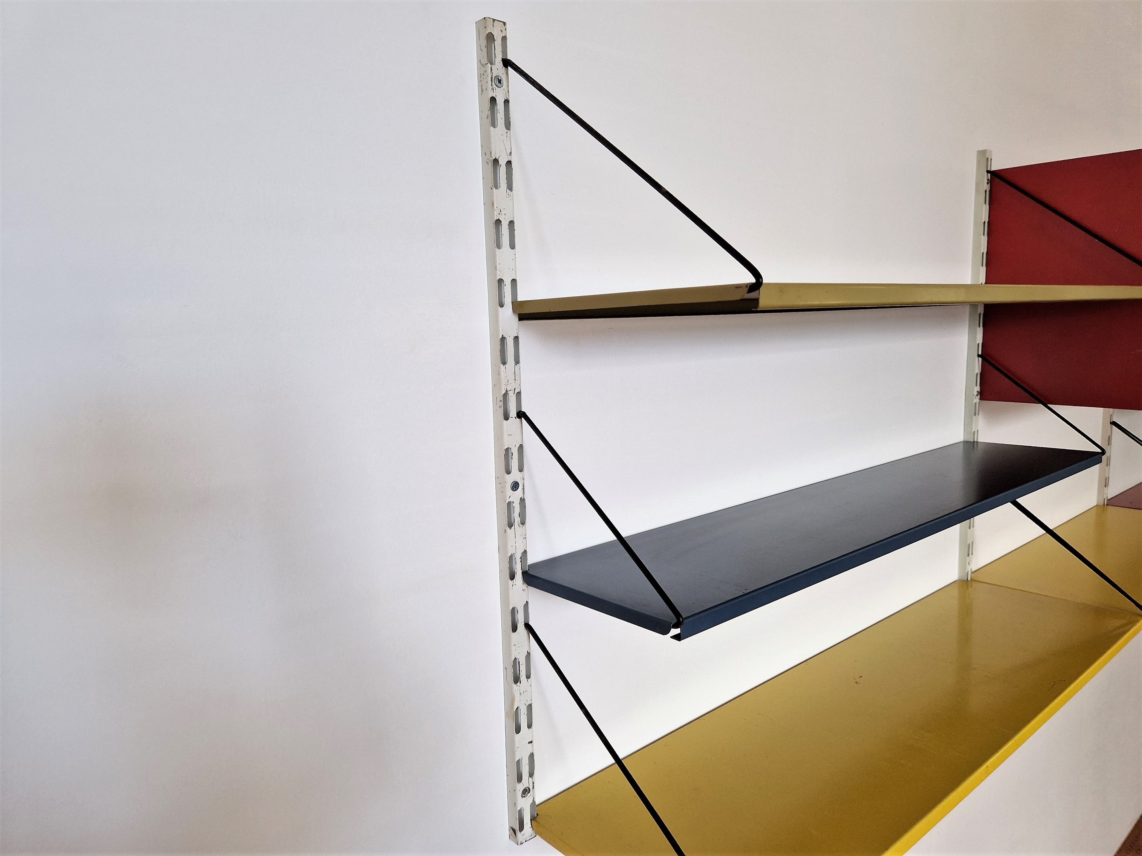 Dutch Wall Unit in Metal by Tjerk Rijenga for Pilastro, 1960s