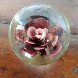 Purple flower sulphide paper press