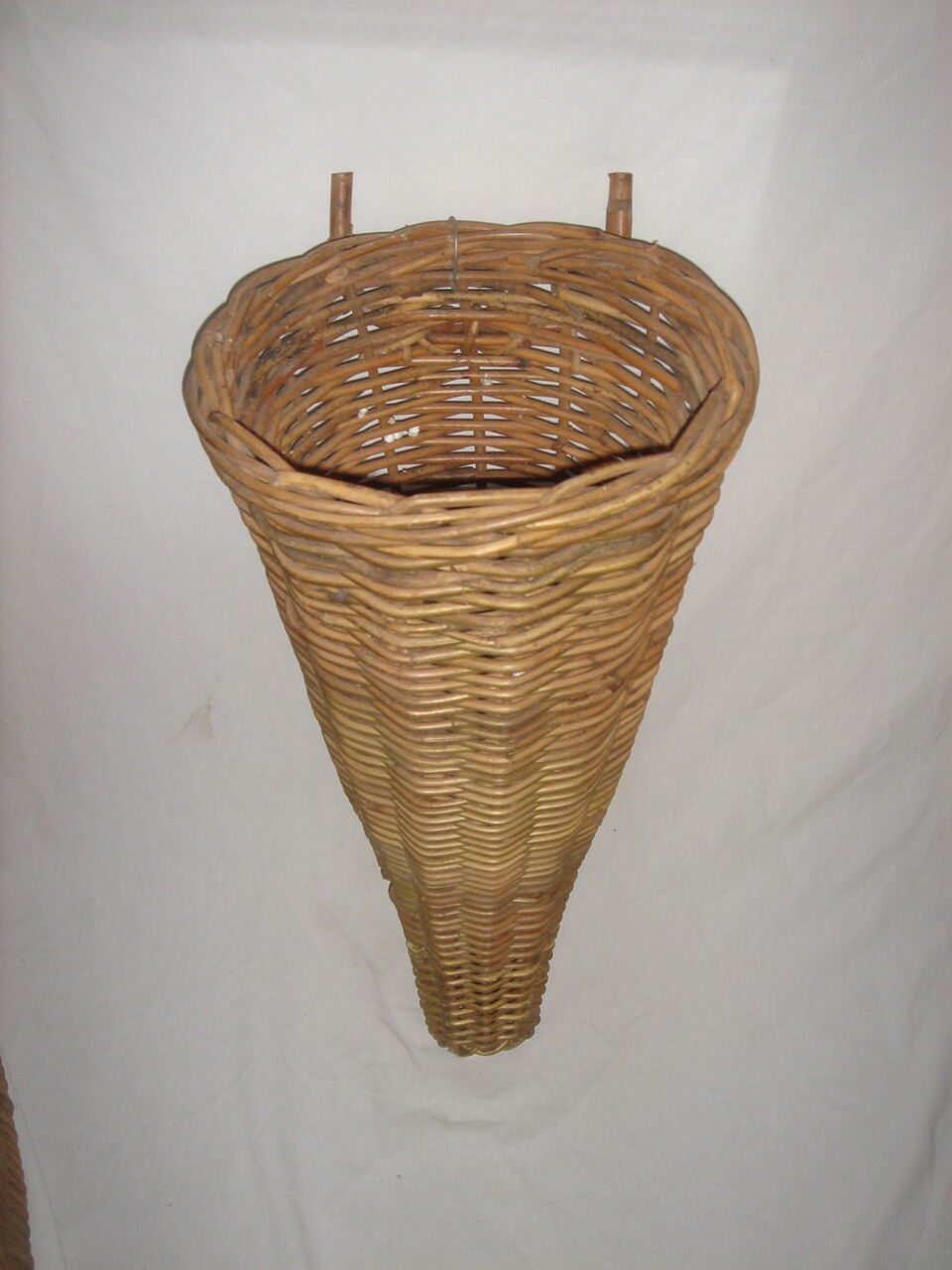 Panier rotin & osier de 1970