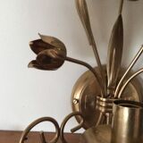 Gold metal wall light