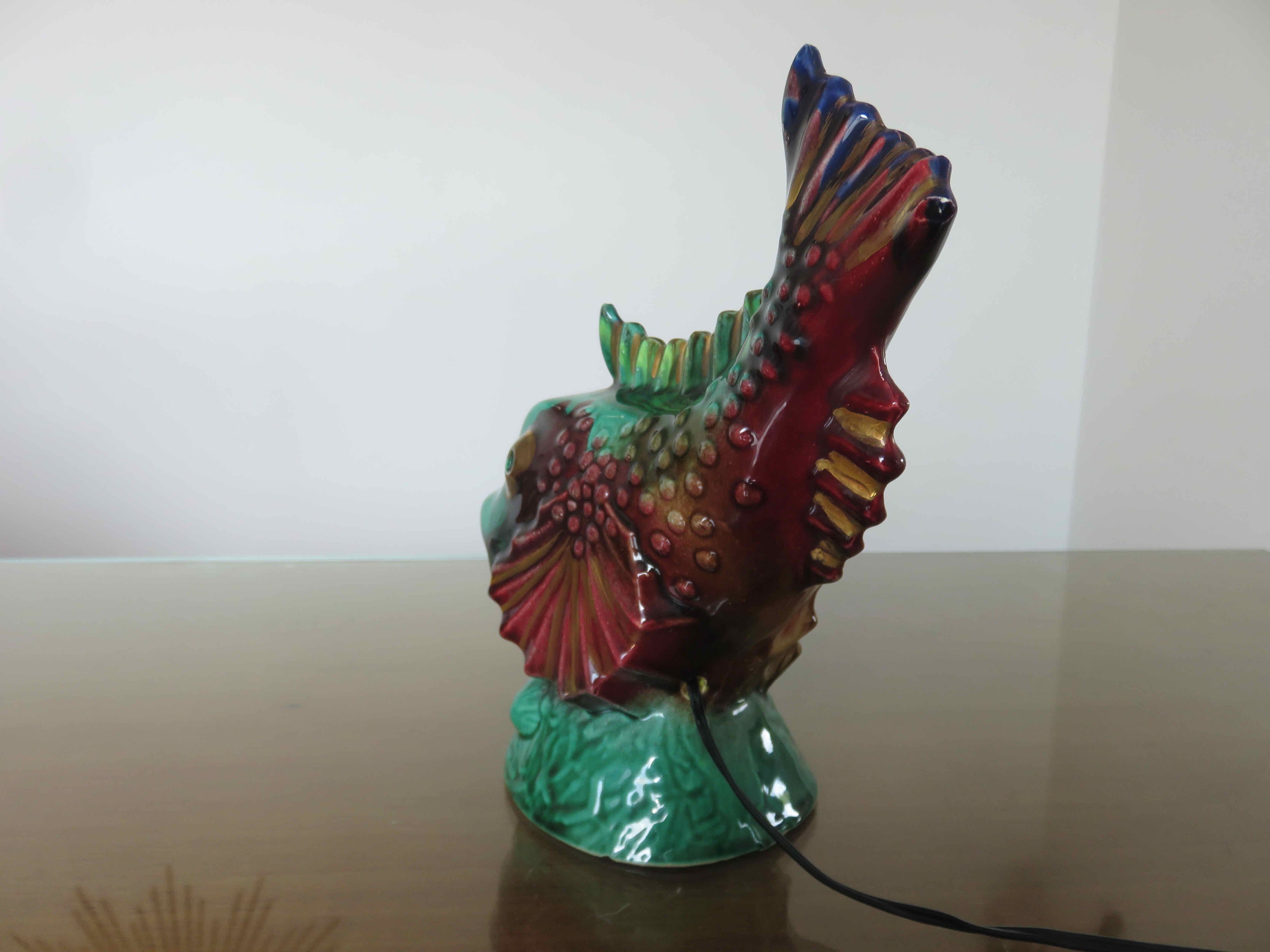 Lamp " fish " Vallauris 60s