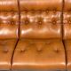 Rosewood and cognac leather canapé by Coja Culemborg, Netherlands, 1970s.