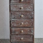 Colonne à tiroirs d'atelier, en bois, vintage, années 50