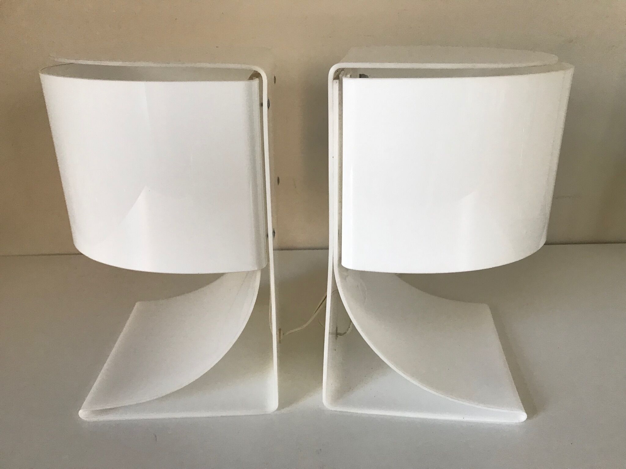 Paire de lampes frère édition Chabrières années 70