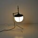Lampe de table en forme de lanterne en laiton, années 50