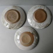 3 assiettes ou petits plats en grès Chantal et Thierry Robert