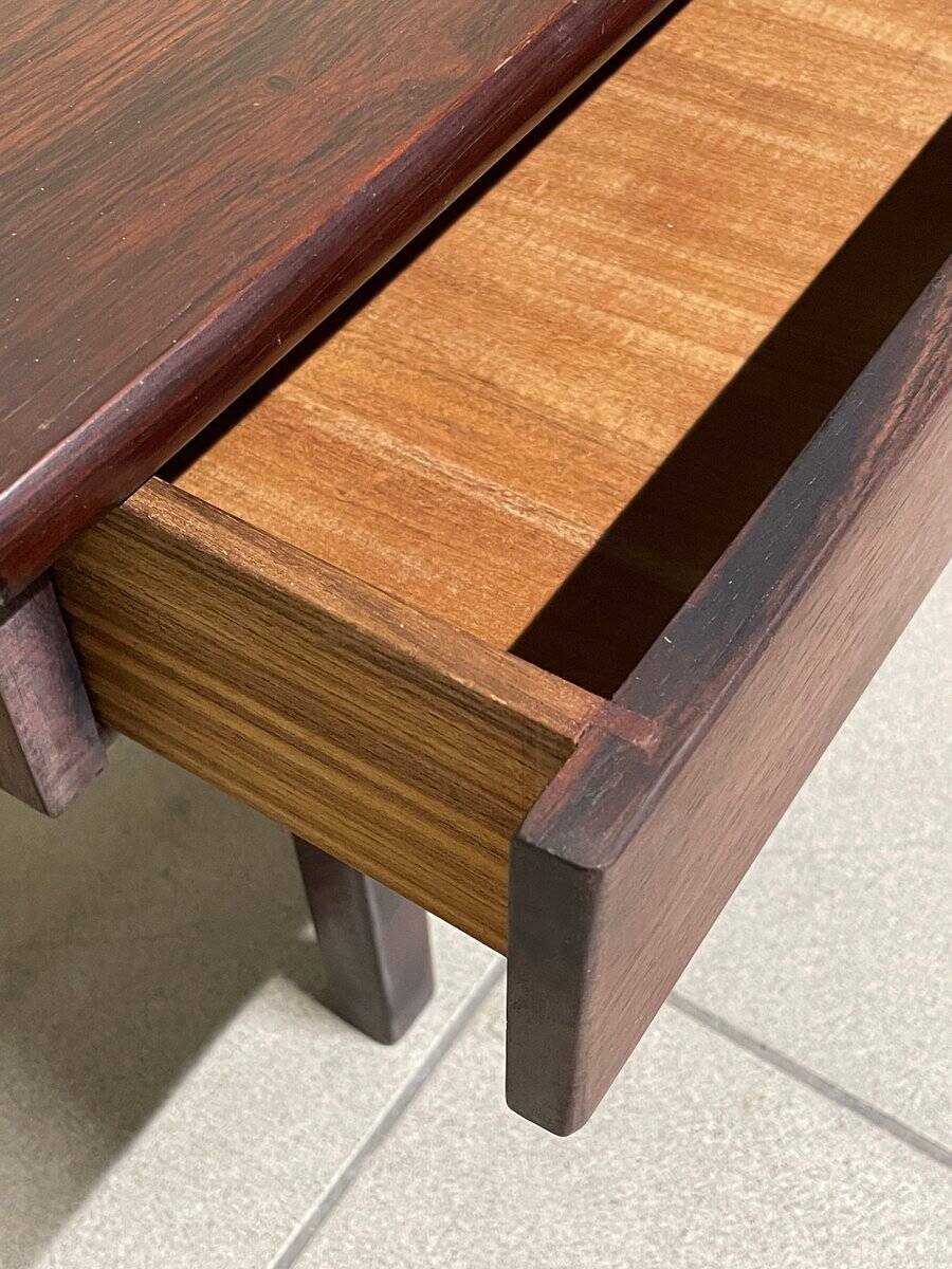 Table with three integrated drawers, 1960s.