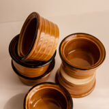 Set of 6 ramekins / terracotta raviers