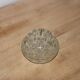 Vintage clear moulded glass flower holder – Flower holder – Ø 10 cm