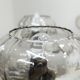Lustre See Delmas 3 branches noir et doré verre transparent 1960