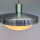 Space age aluminium midcentury UFO pendant - 1970s