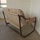 Tubular metal bench from the 80s
