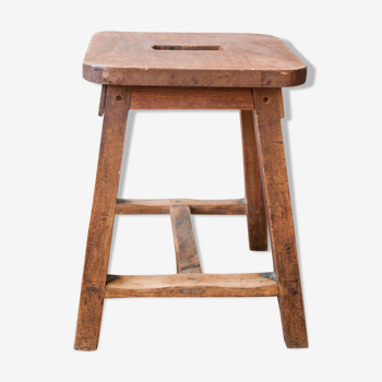 Solid wooden stool