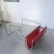 Table basse moderniste Bauhaus en acier tubulaire