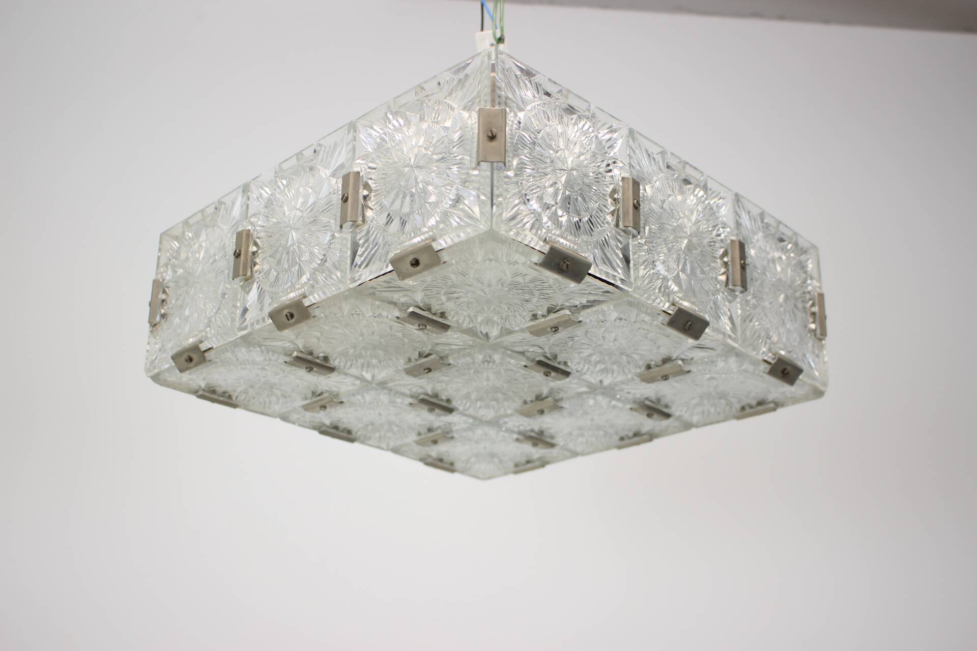 Paire de lustres en verre Preciosa Kamenický Šenov