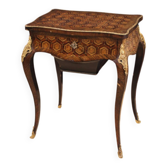 19th Century Napoleon III Inlaid Sewing Table