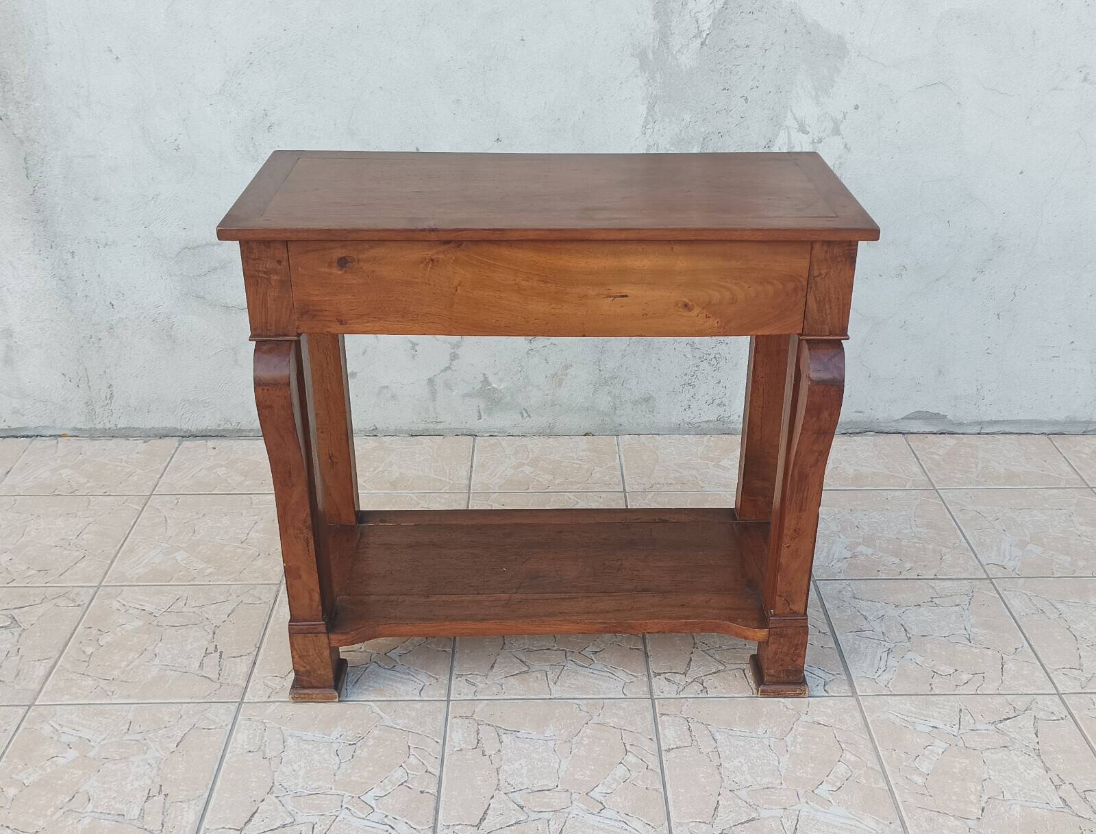 Walnut console restoration