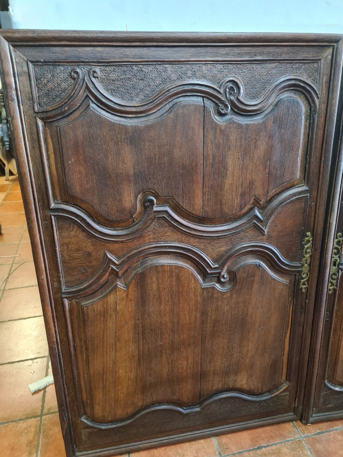 Pair of oak doors