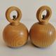 A set of pepper and salt grinders designed by c jorgensen for bodum denmark. Late 20th century.