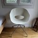 Chaise design italienne sintesi eye spider - blanc / chrome