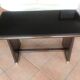 Coffee table with black glass top / 40s-50s