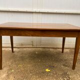 Solid oak dining farmhouse table with 2 drawers 1950 135x75x72cm