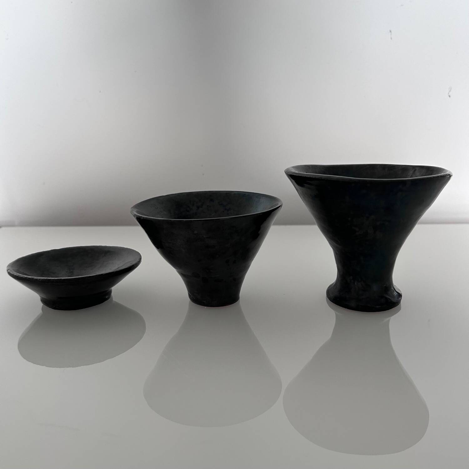 Set of 3 signed bowls