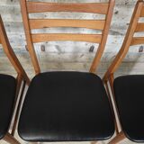 Set of 4 vintage skai chairs