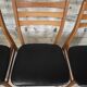 Lot de 4 chaises vintage en skaï