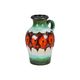 Fat Lava Vase Turquoise Orange West Germany Scheurich 490 25