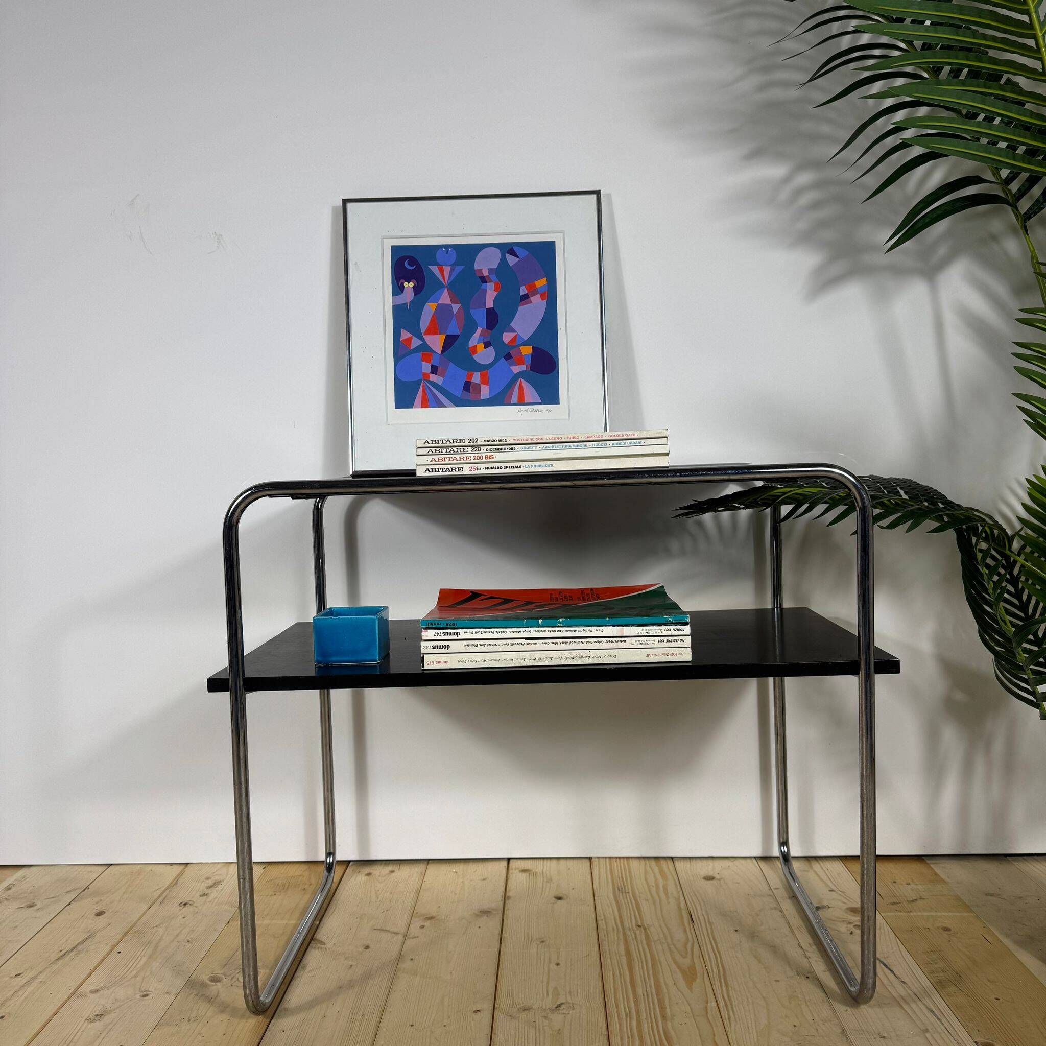 Table basse Bauhaus à deux niveaux par Marcel Breuer pour Thonet