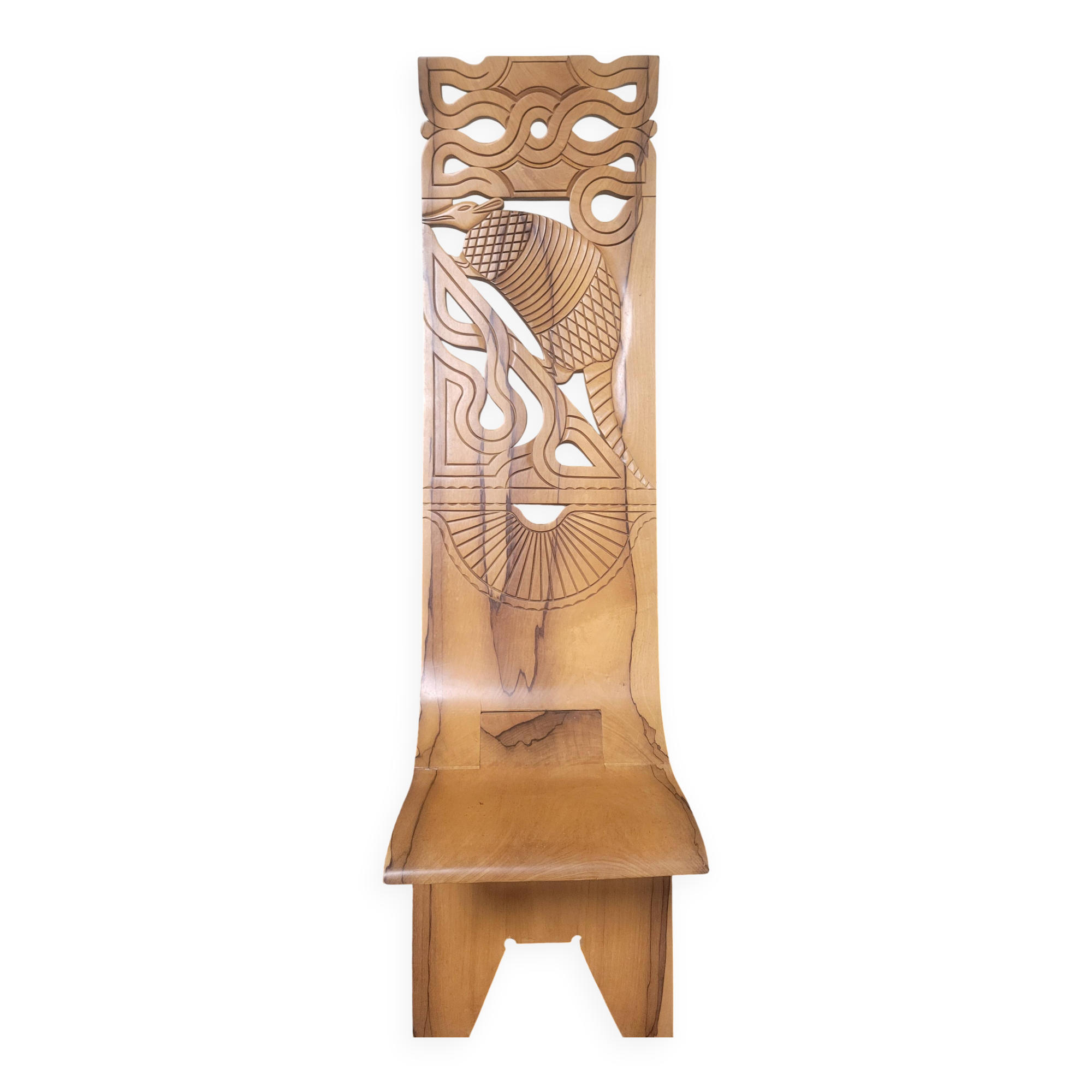 Large wooden chair