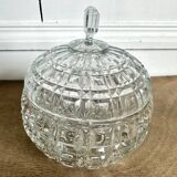 Former Portieux crystal sugar bowl