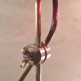 lamp1900 brass base cast iron very heavy, tulip red painted and gold