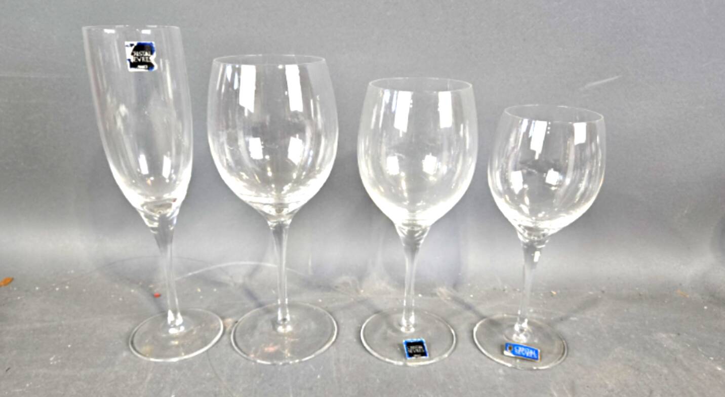 47-piece Cristal de Sevres glassware set