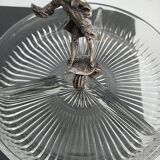 Old small glass and tin servants.