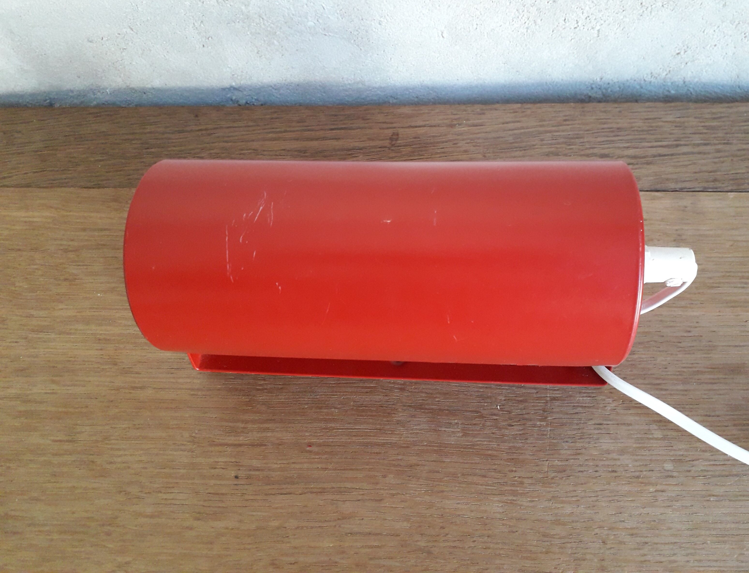 Ikea red sconce 1980