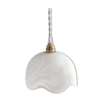 Marbled glass pendant lamp