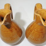 Pair of vintage stoneware pitchers