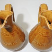 Pair of vintage stoneware pitchers