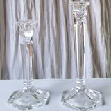 Pair of crystal candlesticks