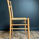 Pair of vintage chairs with rope, antique seating furniture
