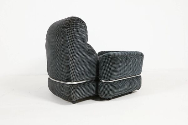 Fauteuil lounge italien vintage des années 1970
