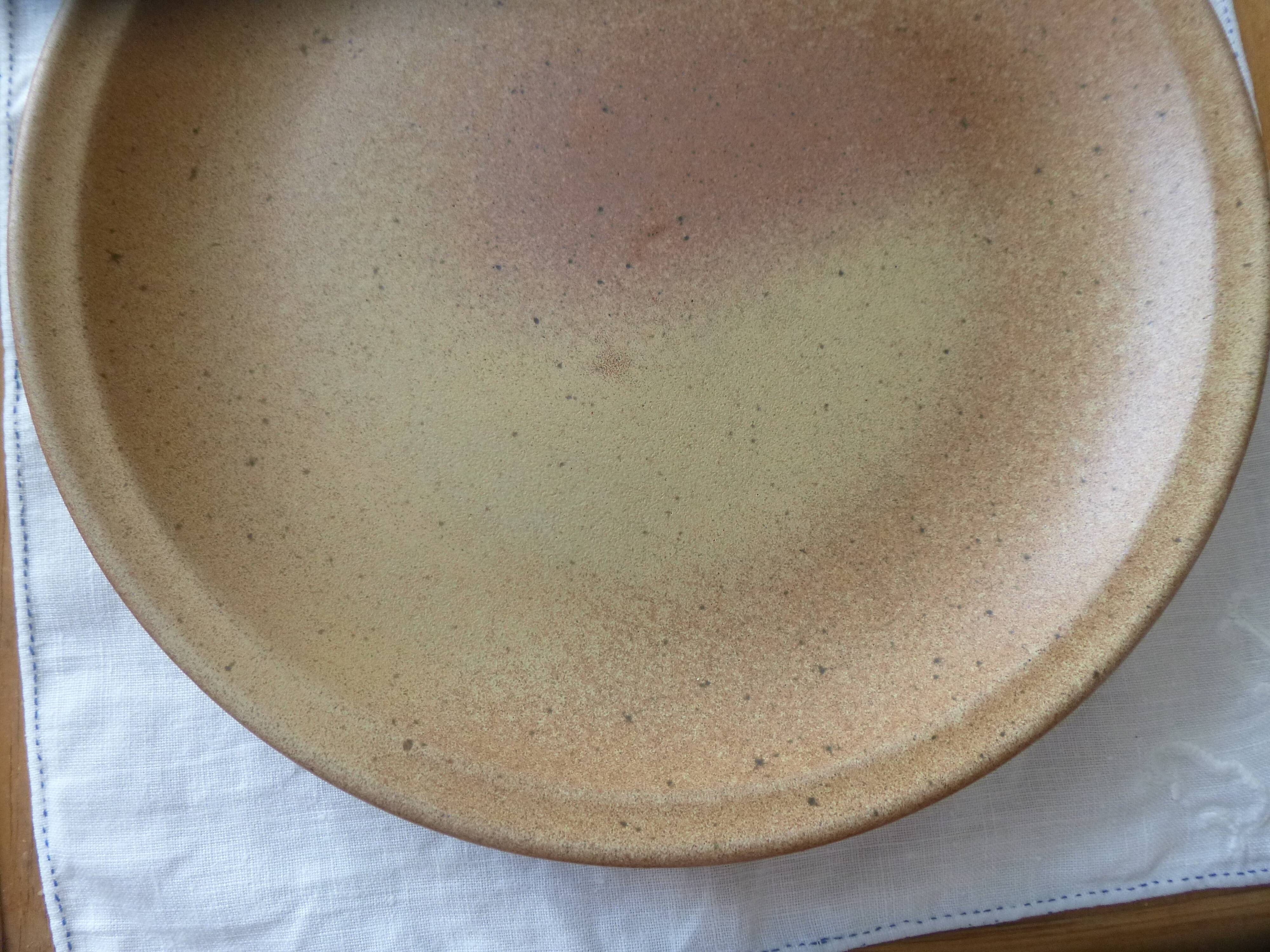 Flat plate in sarreguemines sandstone france