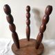 Tripod stool with coil legs