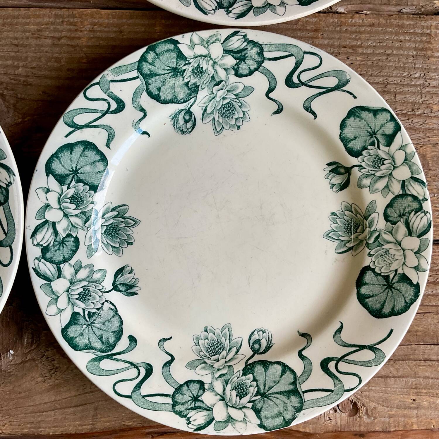 4 Nénuphar plates R & A Salins